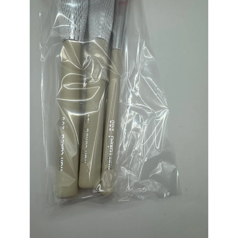 Half Caked The Essentials Face Collection 3 Piece Makeup Brush‎ Set Vegan New